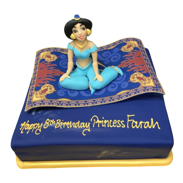 Custom Jasmine on Aladdin's Magic Carpet Birthday Cake – Bespoke